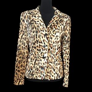 🐆Vintage 90s Leopard Print Top